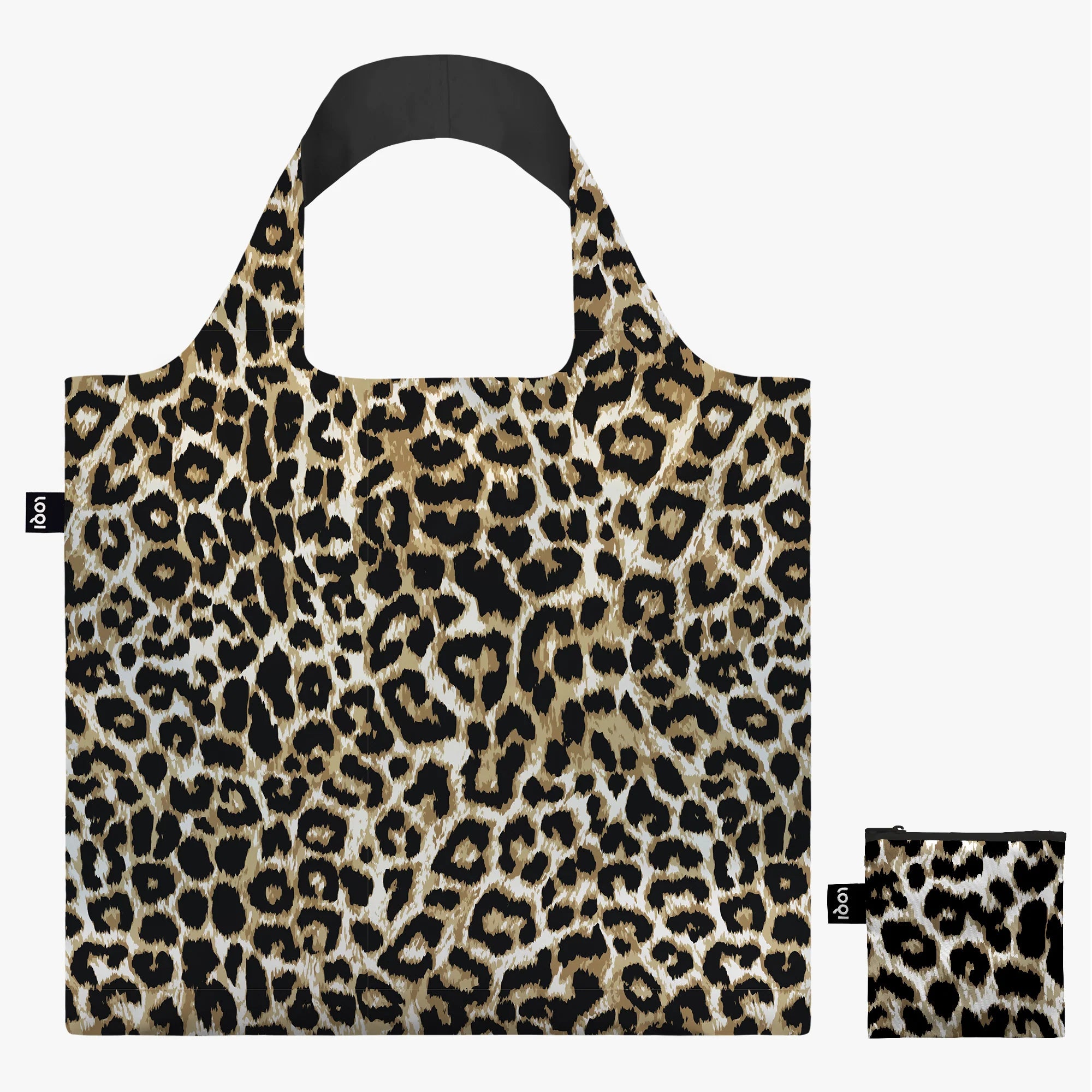 Recycled Leopard Shopping Bag - Dusk