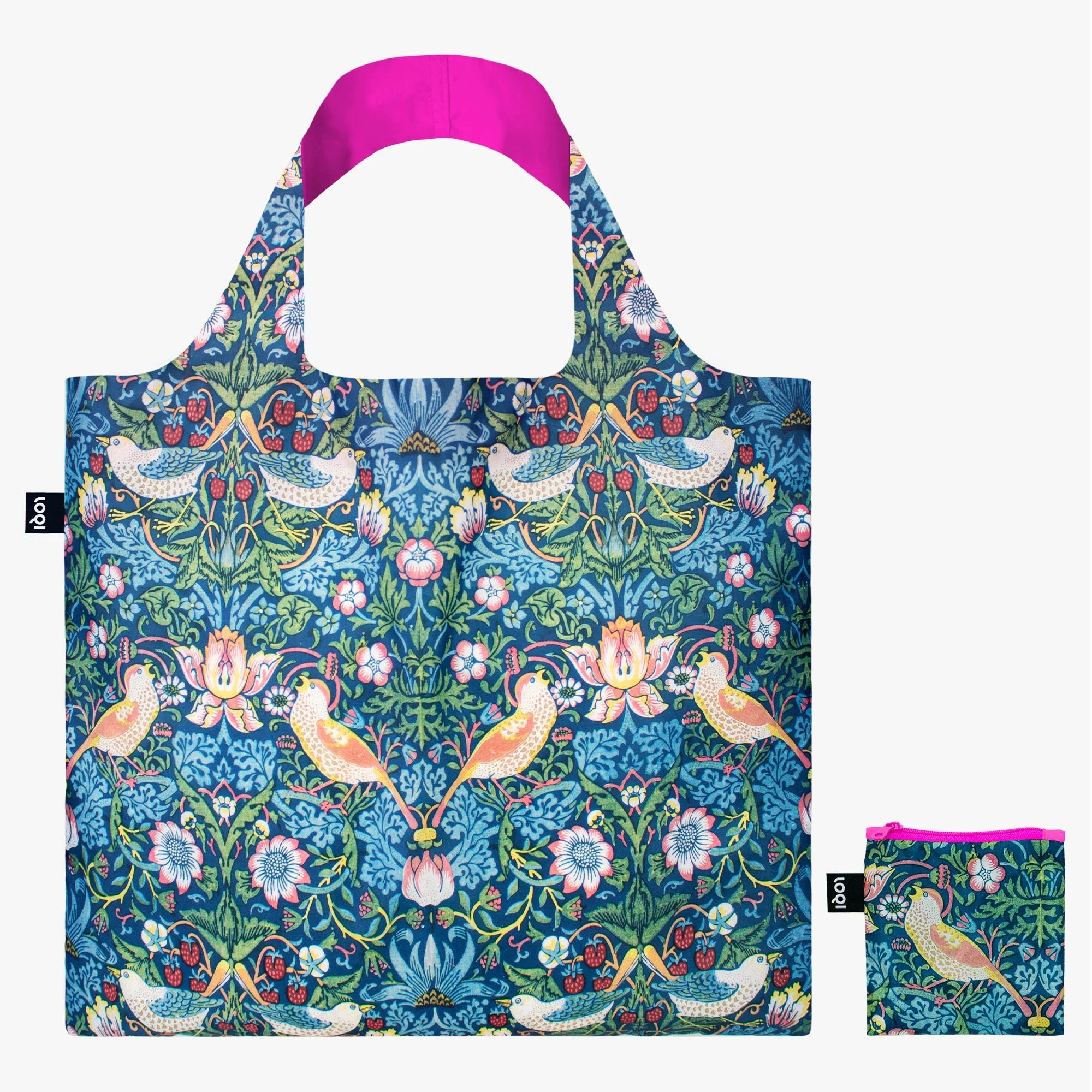 Recycled Tote Bag - The Strawberry Thief - William Morris