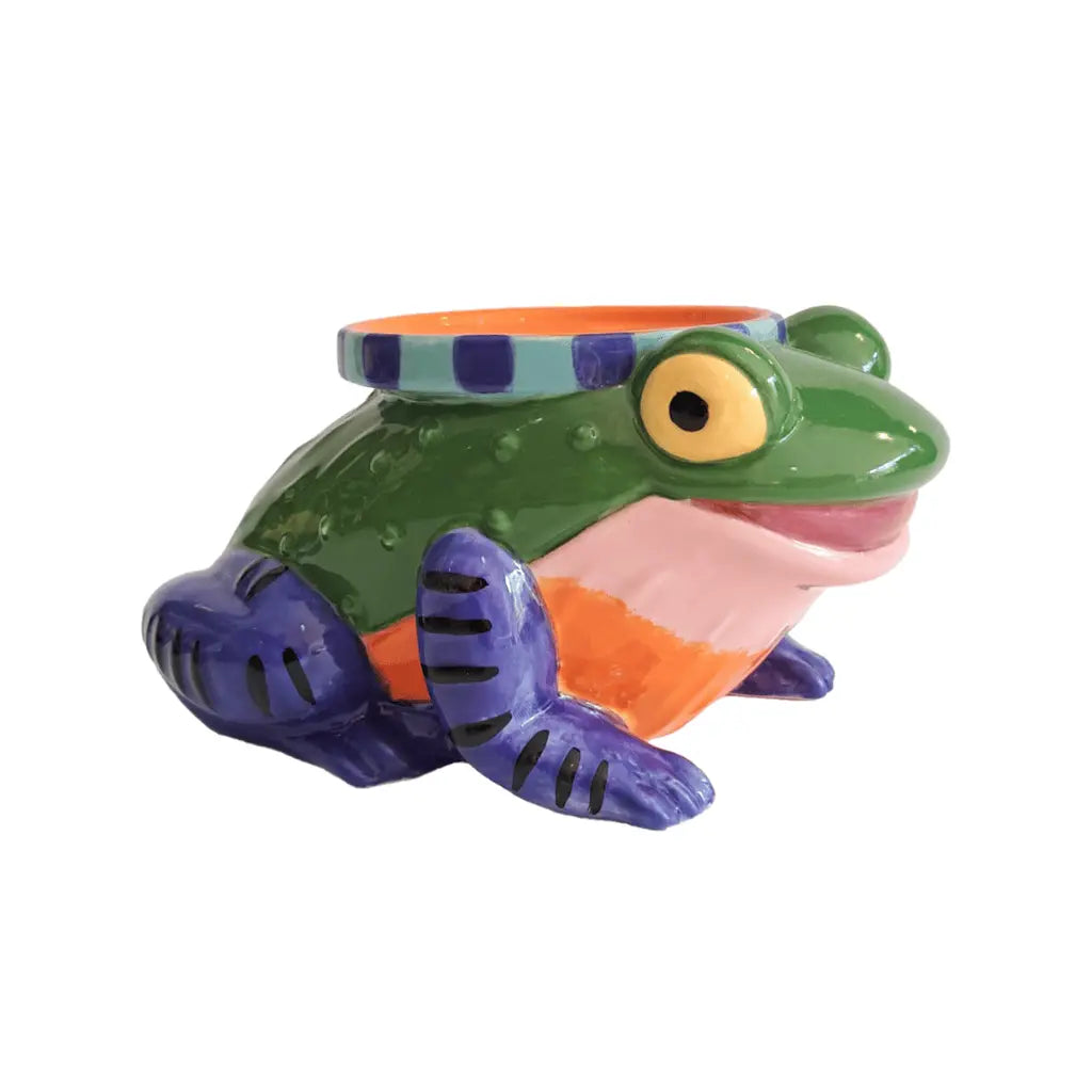 Loteria La Rana Frog Candlestick