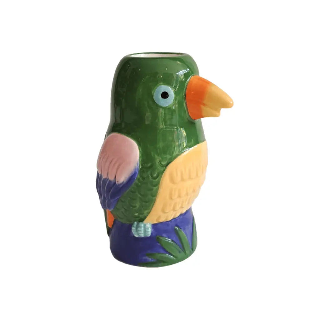 Loteria El Cotorro Pillar Bird Candle Holder