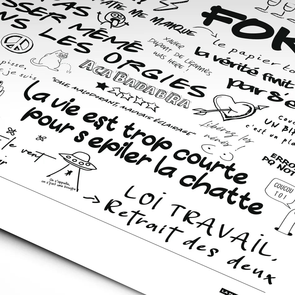 Poster - Toiletgraffiti - 50x70cm