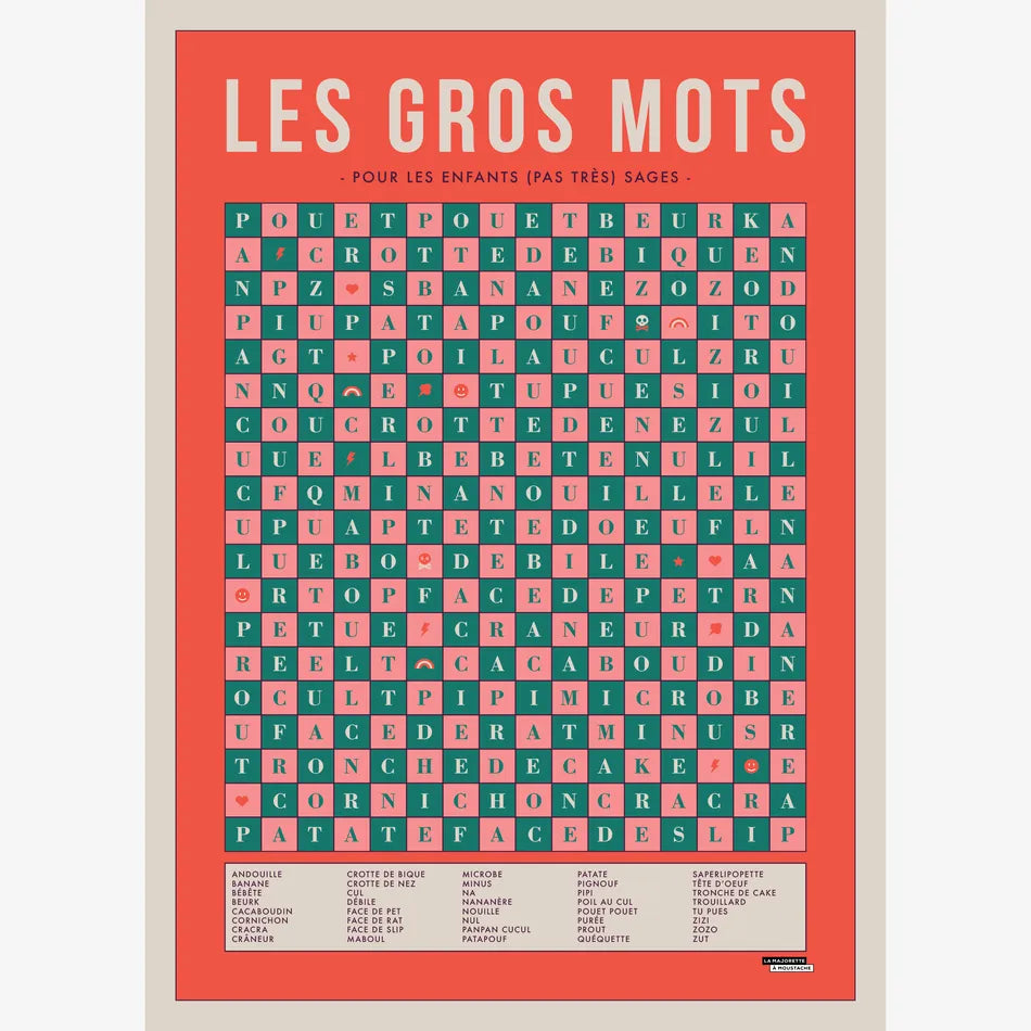 Affiche - Les Gros Mots - 50x70cm