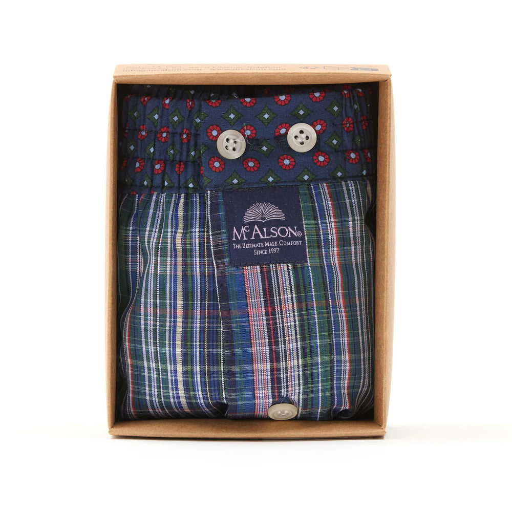 M5217 Boxer Shorts - Multicolored Checks