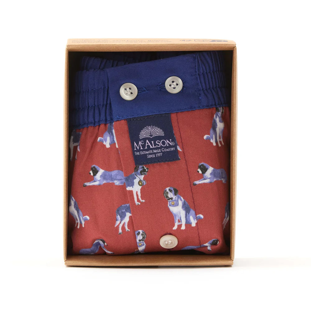 M5242 Boxer Shorts - Saint-Bernard Bordeaux