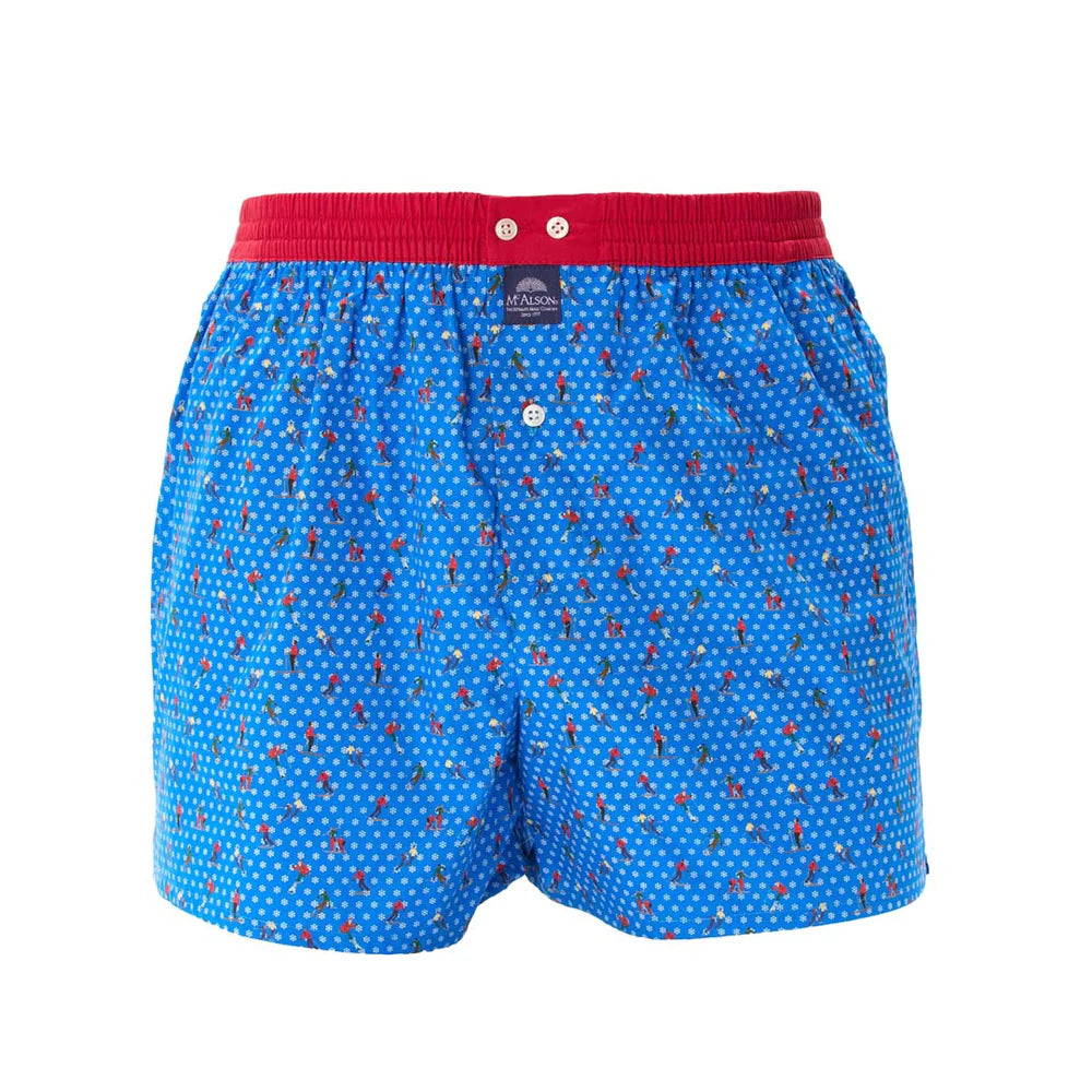 M5263 Boxer Shorts - Blue Skiers