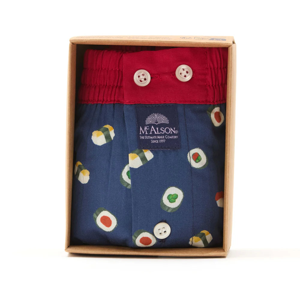 M5237 Boxer Shorts - Navy Sushi