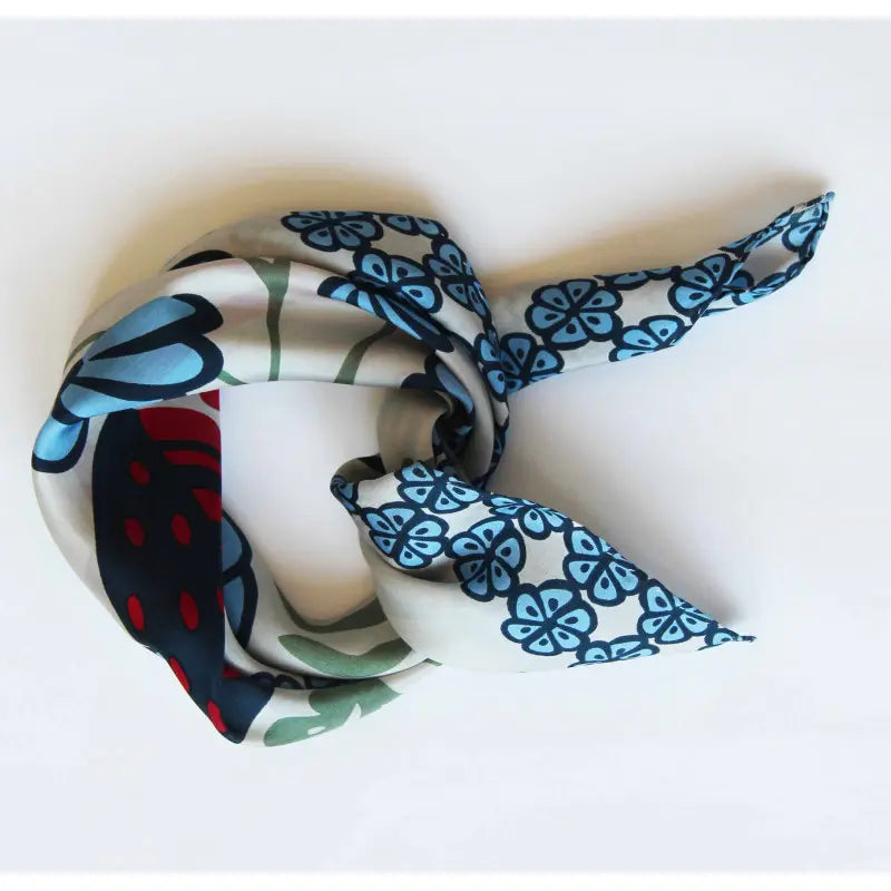 Mini Foulard Alice Bleu Blue