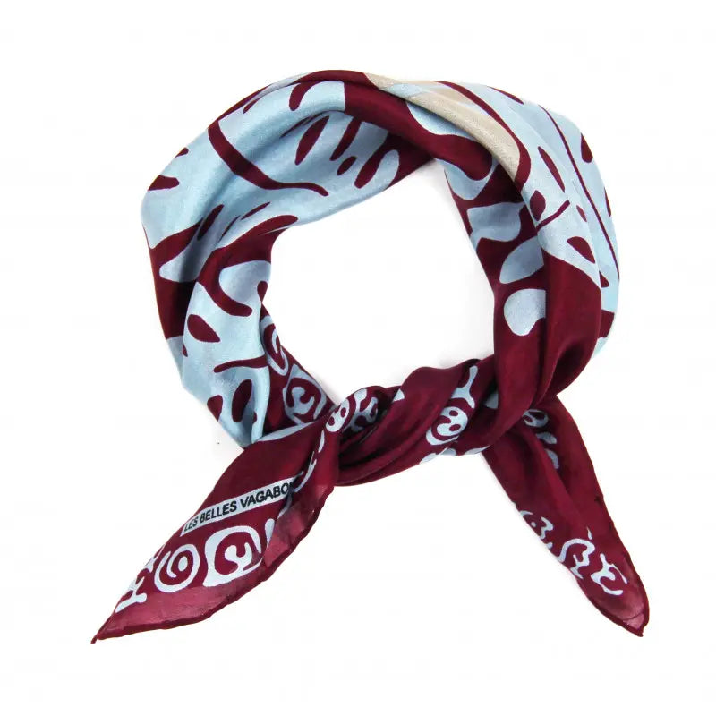 Mini Foulard Arum Bordeaux