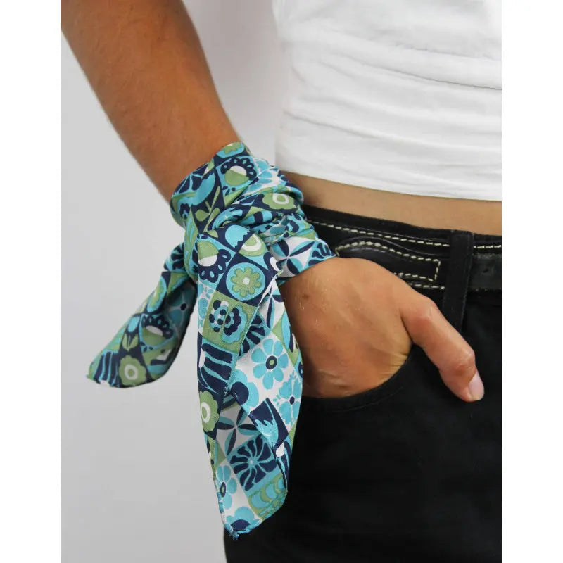 Mini Foulard Astrid Bleu Blue