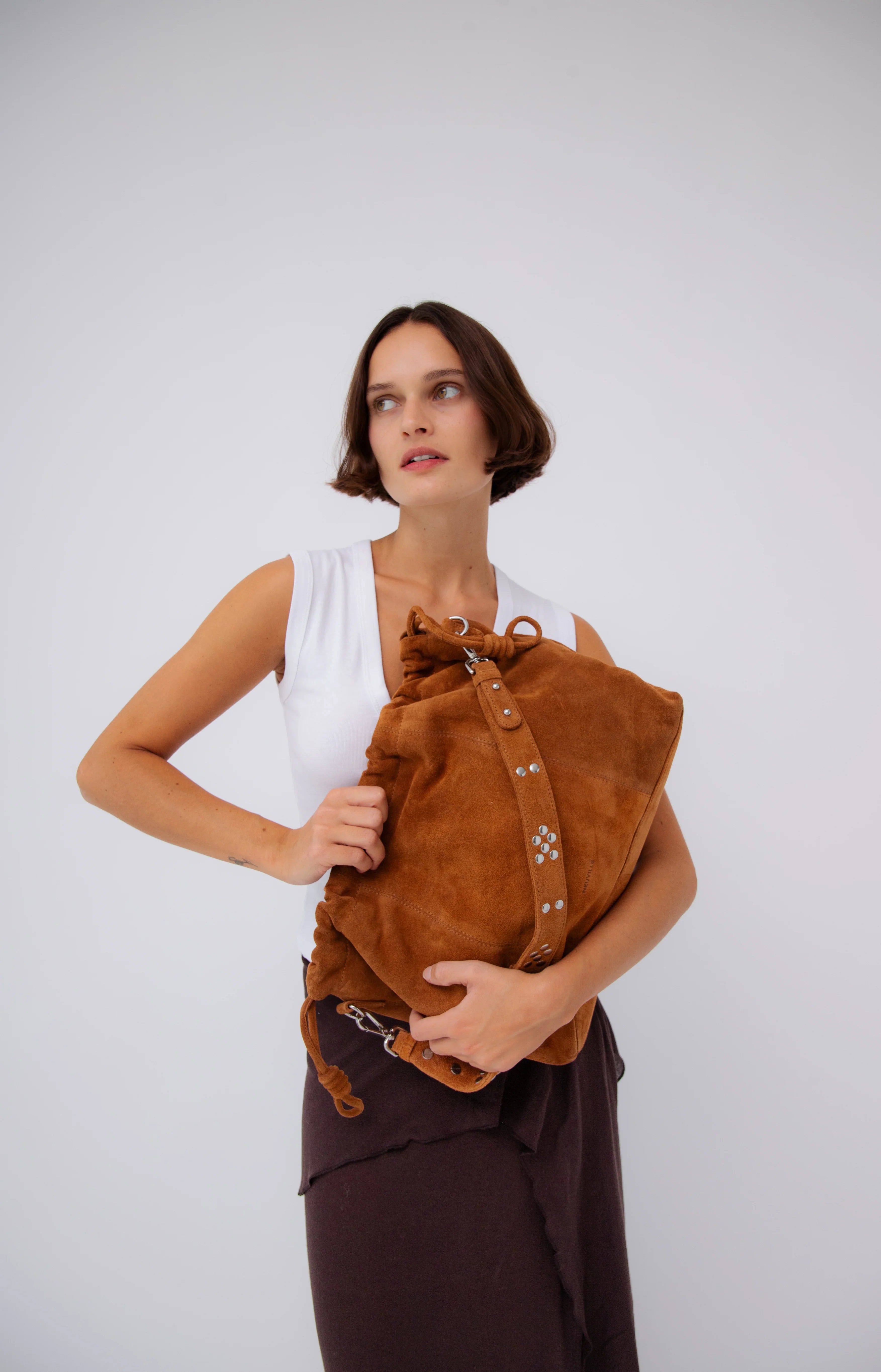 Sac Elliot Camel Suede