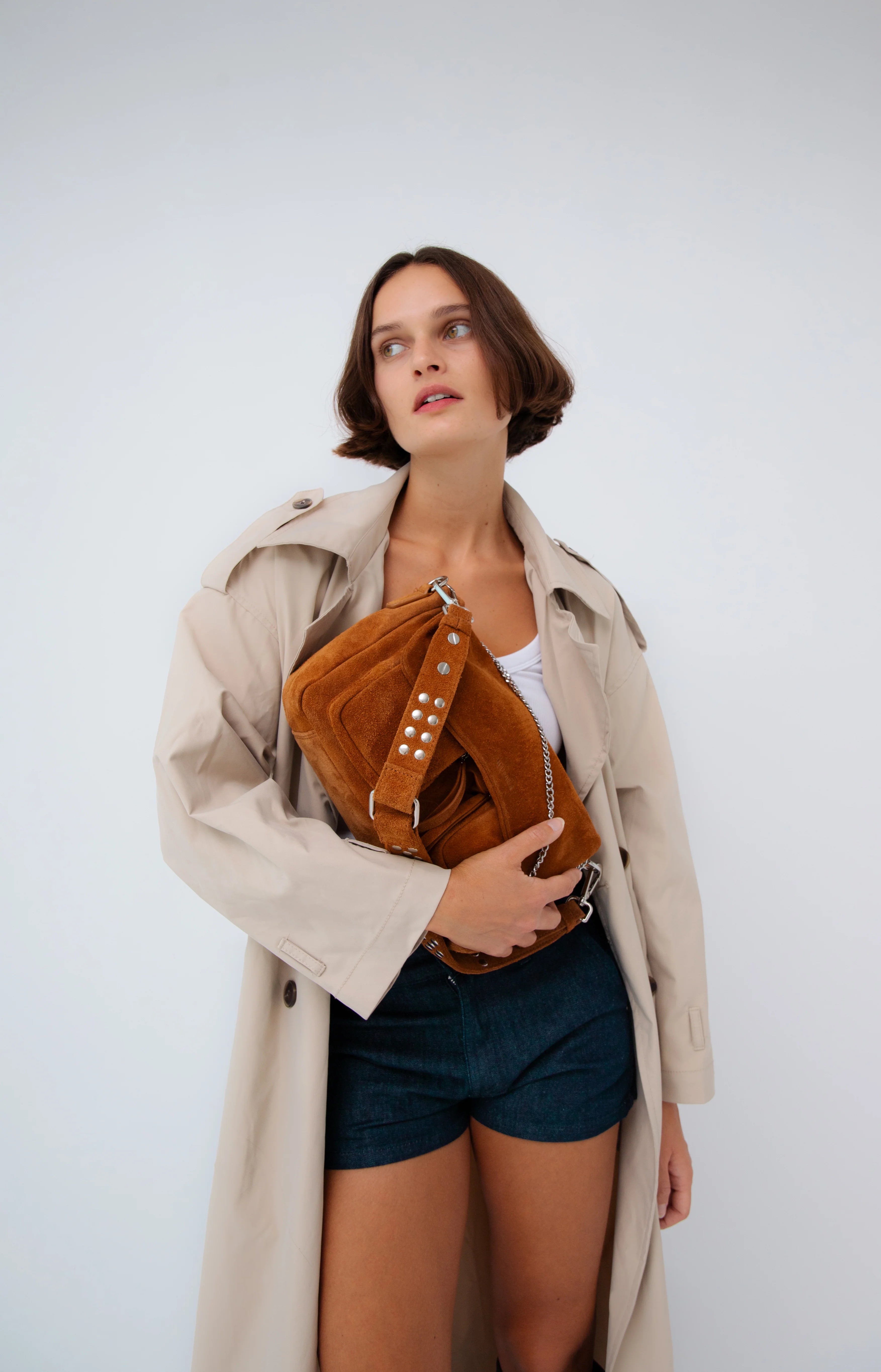 Caramel Suede Max Bag