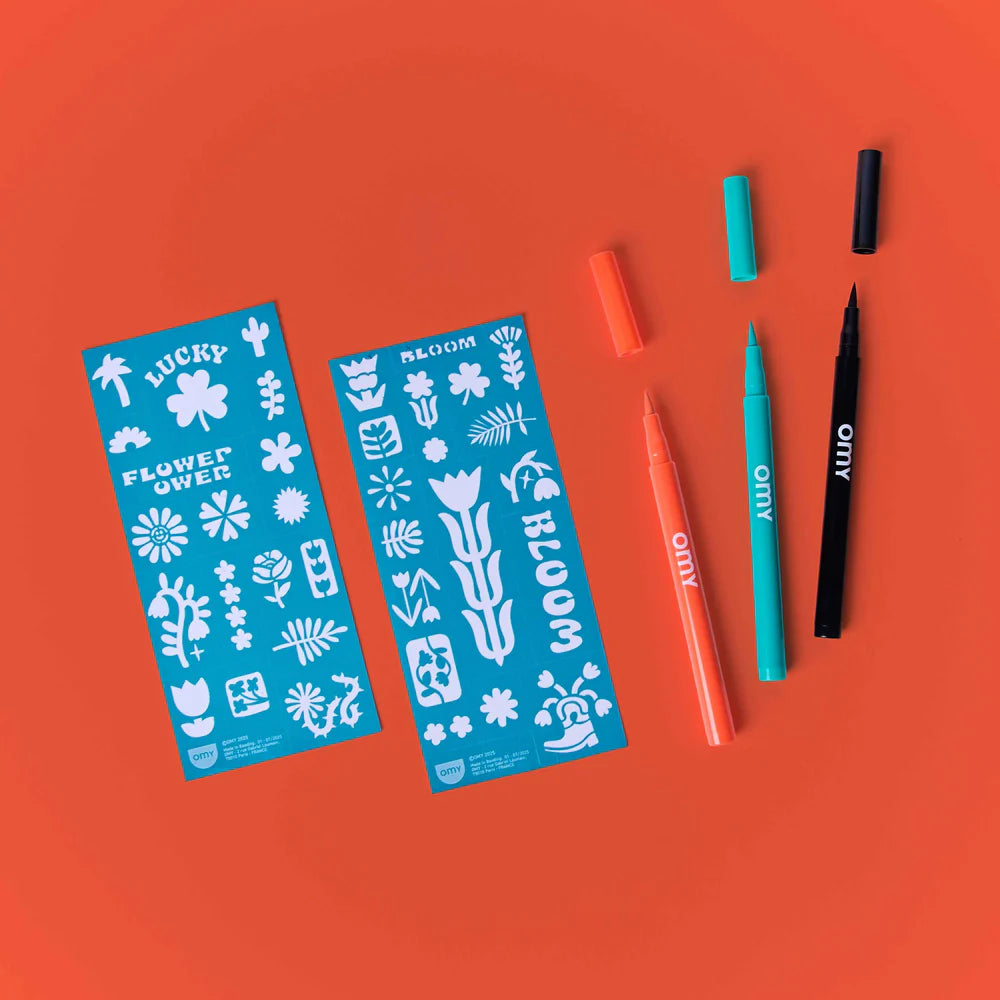 Tattoo Art Temporary Tattoo Markers - Flower