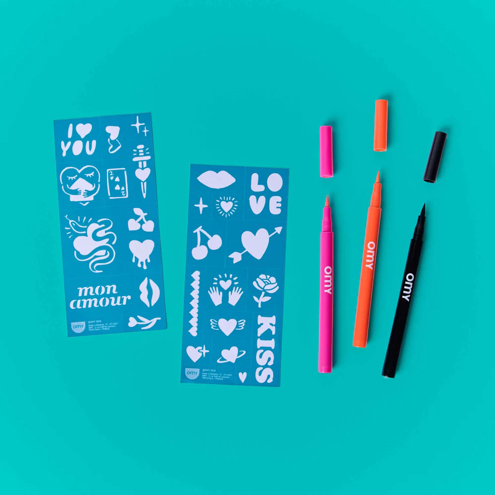 Tattoo Art Temporary Tattoo Markers - Love
