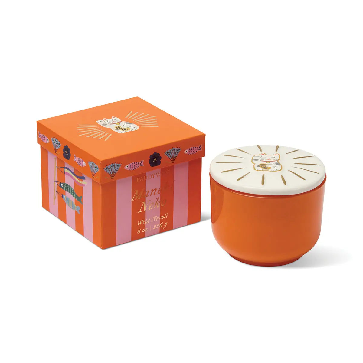 Bougie parfumée Charmed Maneki Neko Cat - Wild Neroli - 226g