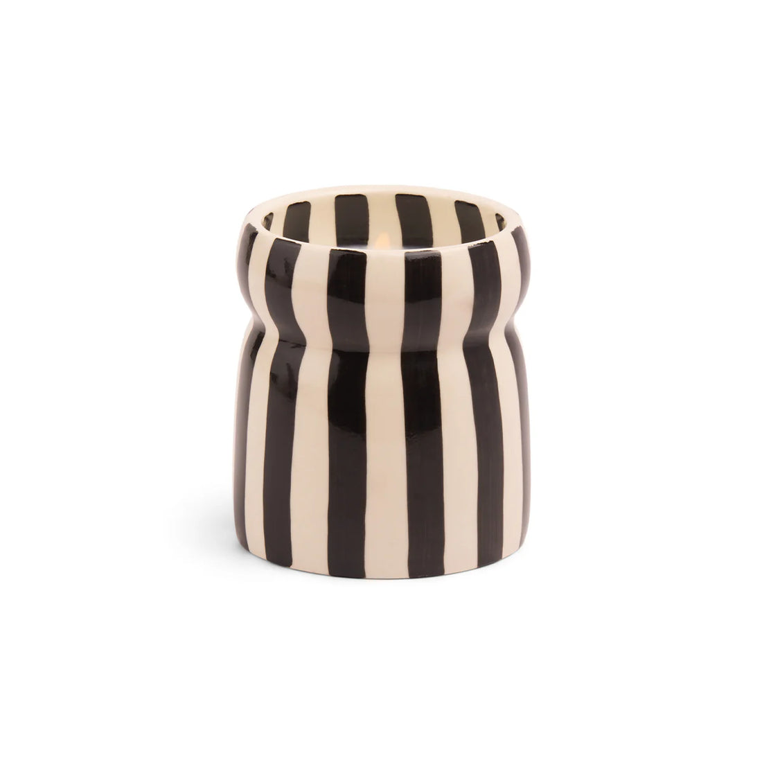 Bougie Cabana noire rayée aperçu 3