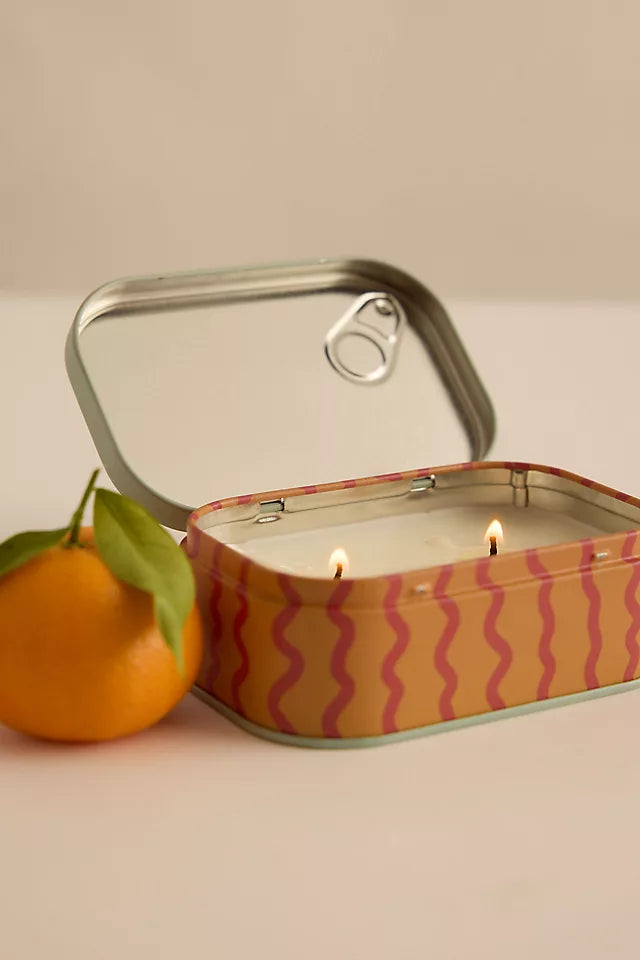 Bougie parfumée Bistro imprimé Orange - Spritz Orange et Citron 127 gr