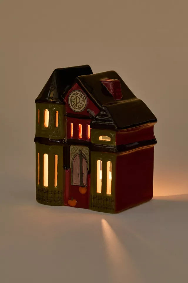 Porte-encens et Photophore - Mystic Manor (1 bougie chauffe-plat et 20 cônes d'encens inclus)