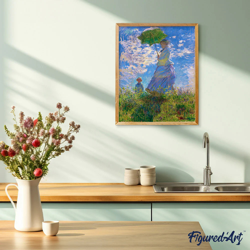 Schilderen op nummer - De wandeling - Monet 40x50cm