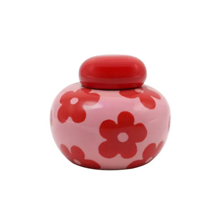 Bocal - Simona - Fleurs Rouges