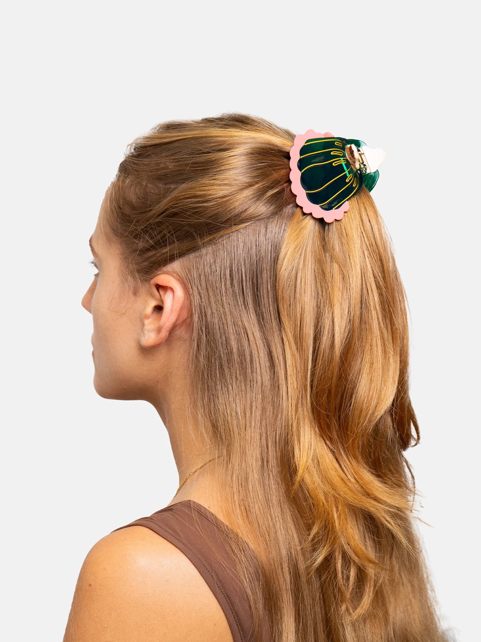 Hair clip - Green jelly