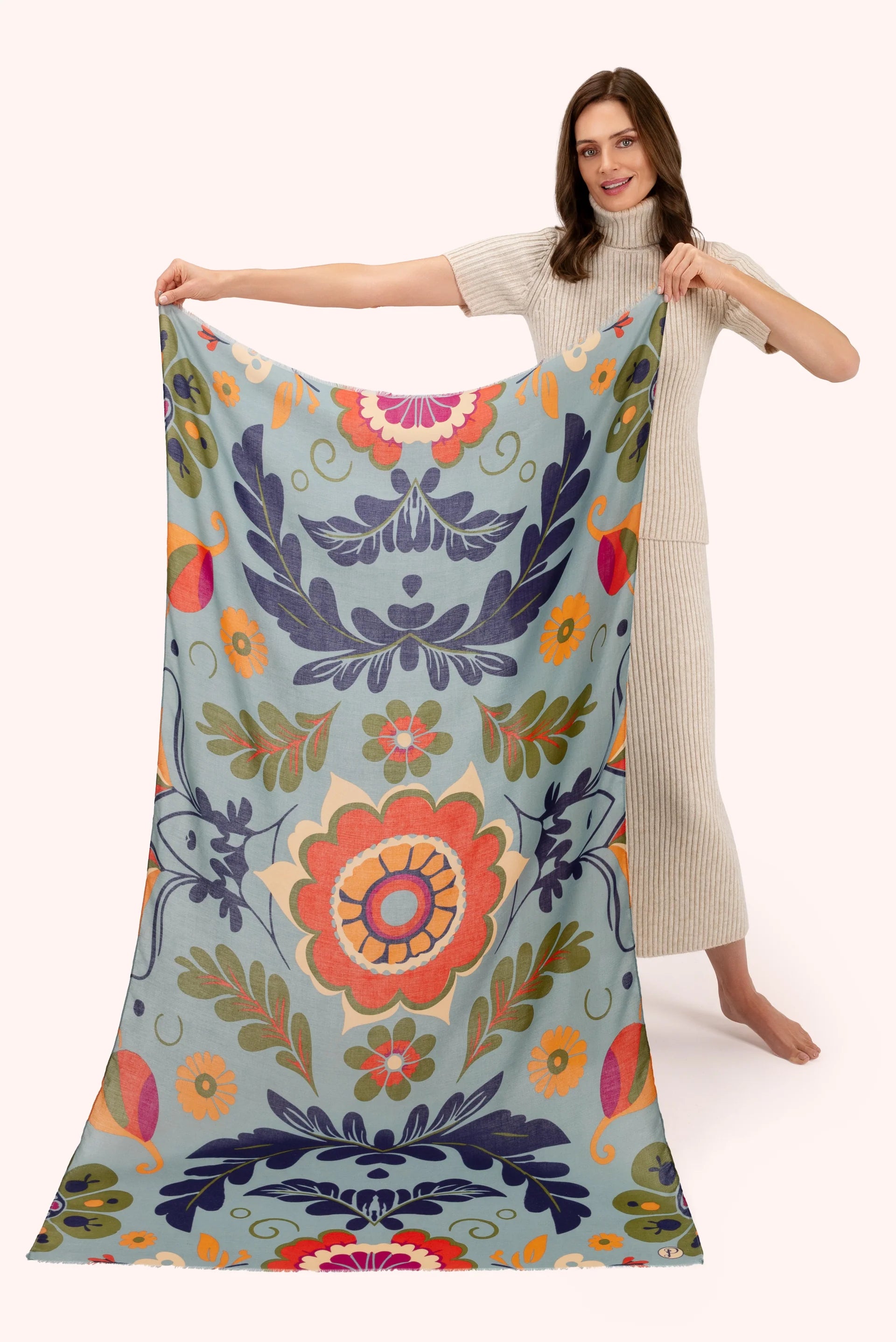 Printed scarf - Winter ice cream