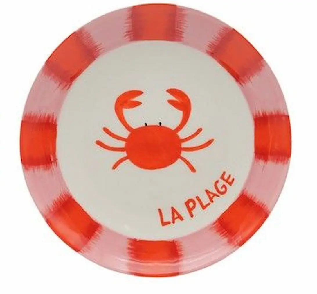 Diego Crab Dessert Plate - The Beach