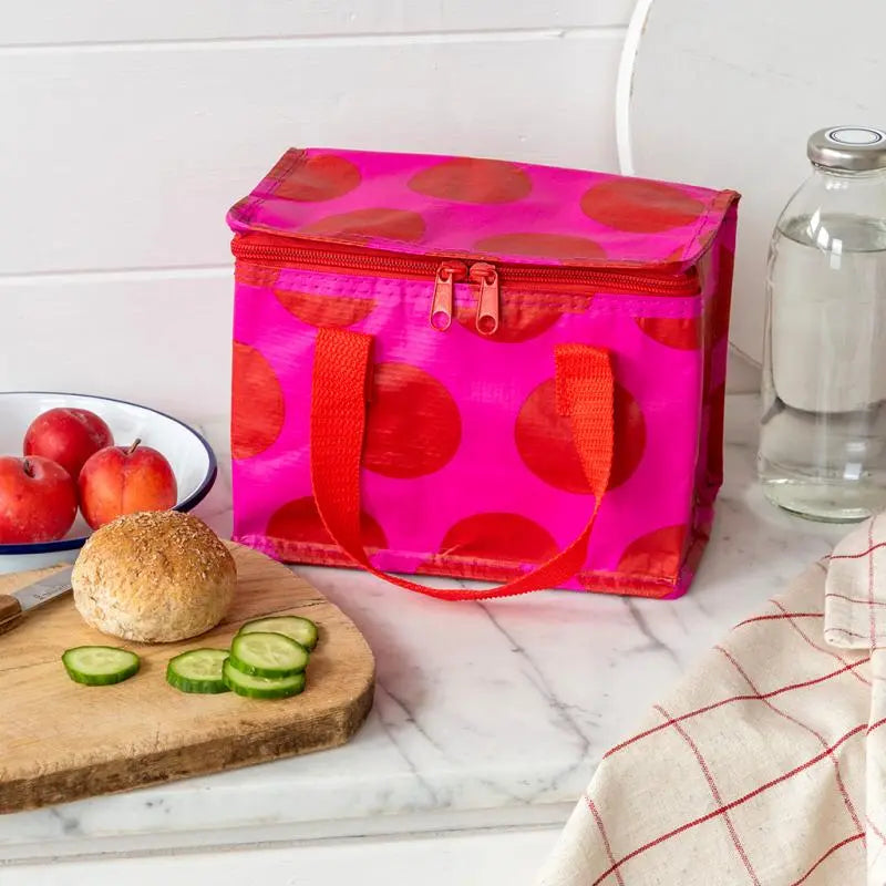 Lunch Bag Isotherme - Rouge sur rose