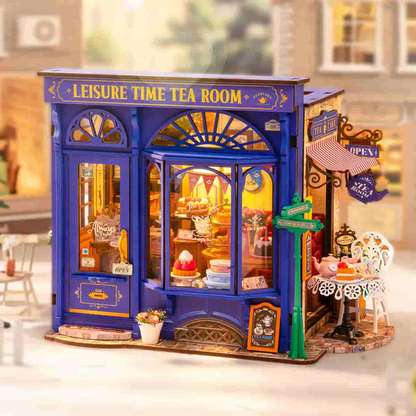 Puzzle 3D - Leisure Time Tea Room - Magasin à Construire - Âge 14+ - Robotime