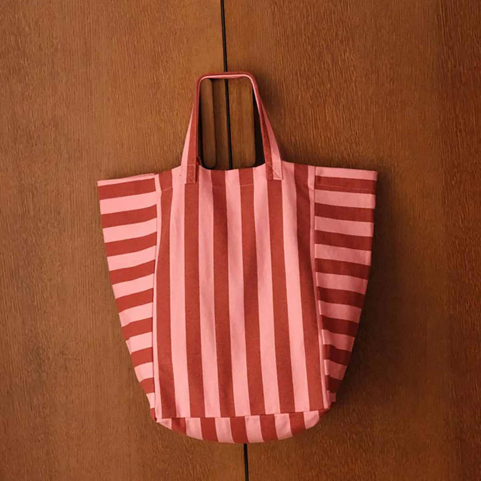 Elisabeth Stripes Tote Bag Baksteenroze