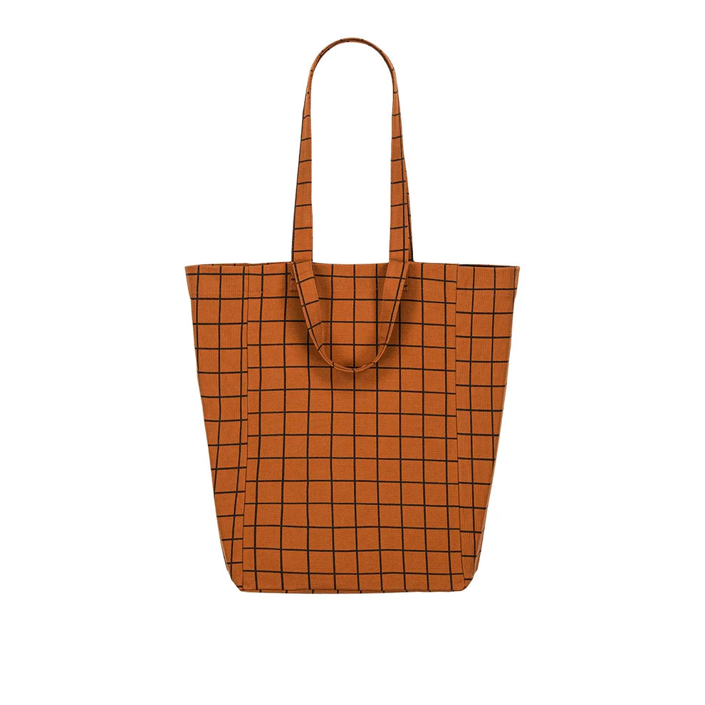 Sac Cabas Elisabeth School Check Ginger