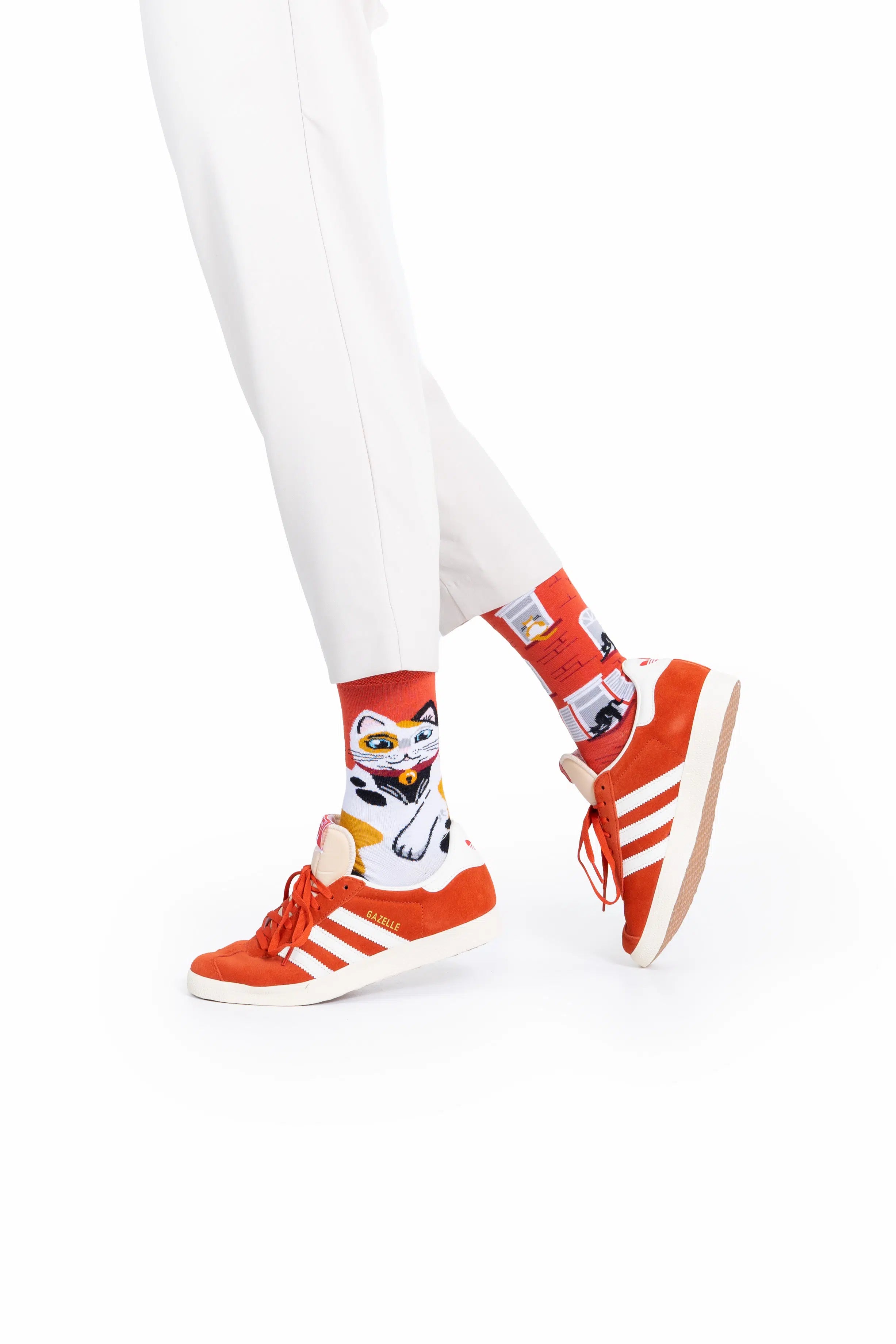 Chaussettes hautes dépareillées - City Cat