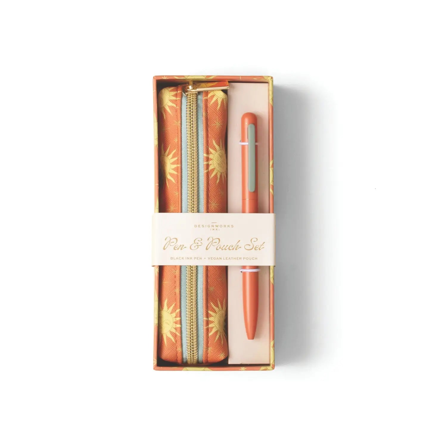 Stylo et pochette - Terracotta Sun