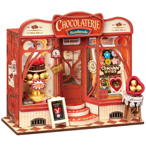 3D-puzzel - Minihuisje - Chocoladewinkel
