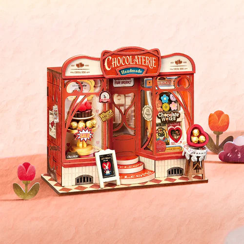 3D-puzzel - Minihuisje - Chocoladewinkel