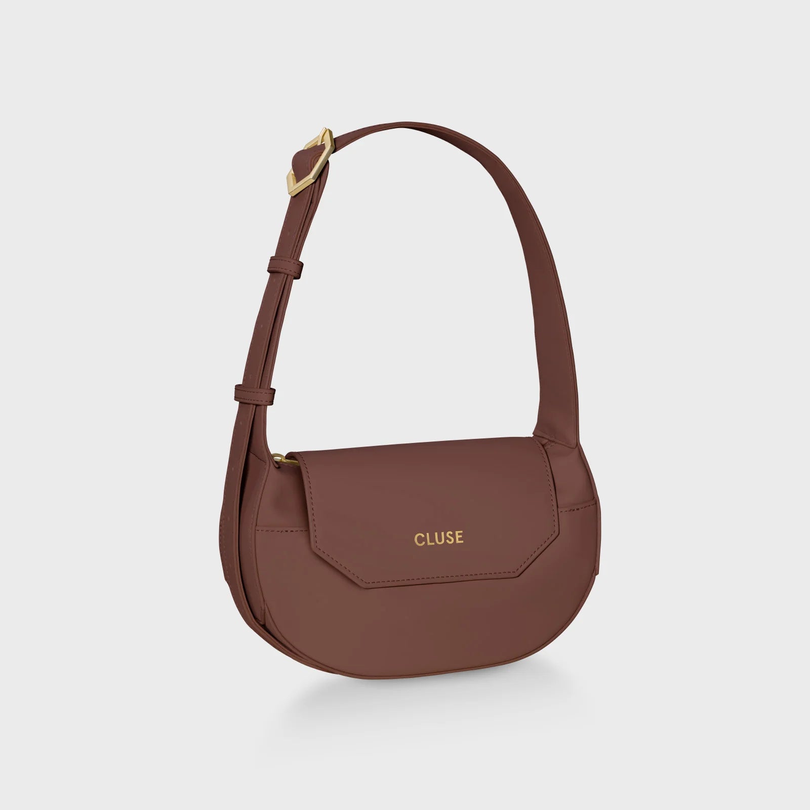 Sac à main Sacroisé Petite Crossbody, Brown, Gold Colour