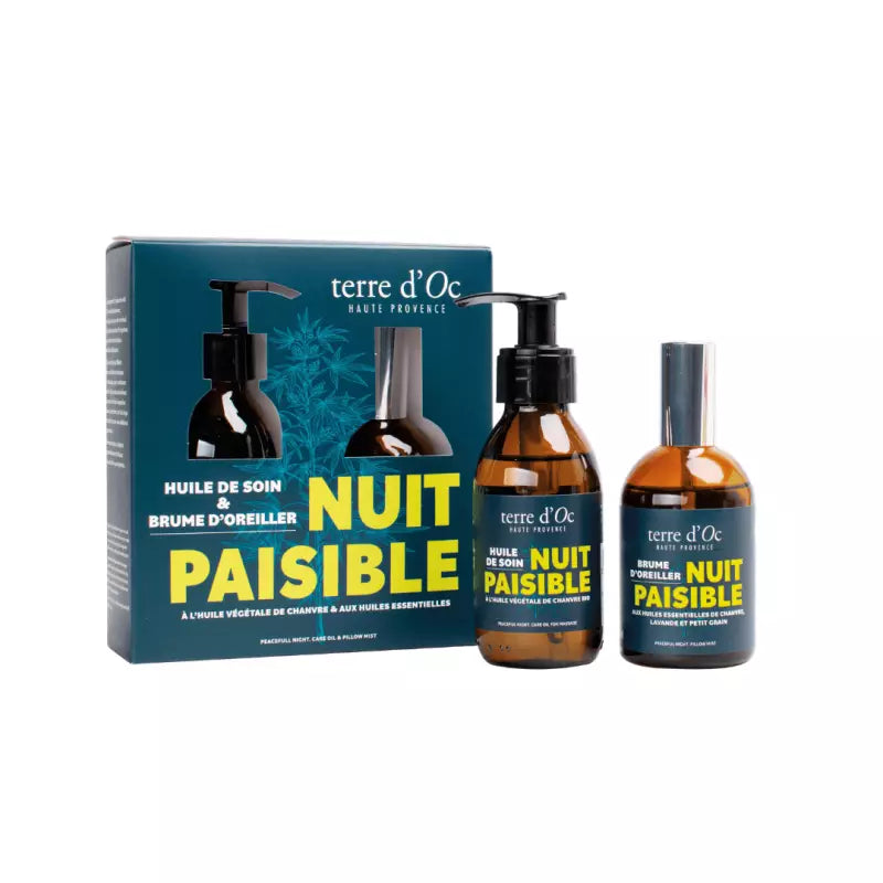 Coffret Rituel Nuit Paisible Huile de Massage et Brume d'oreiller