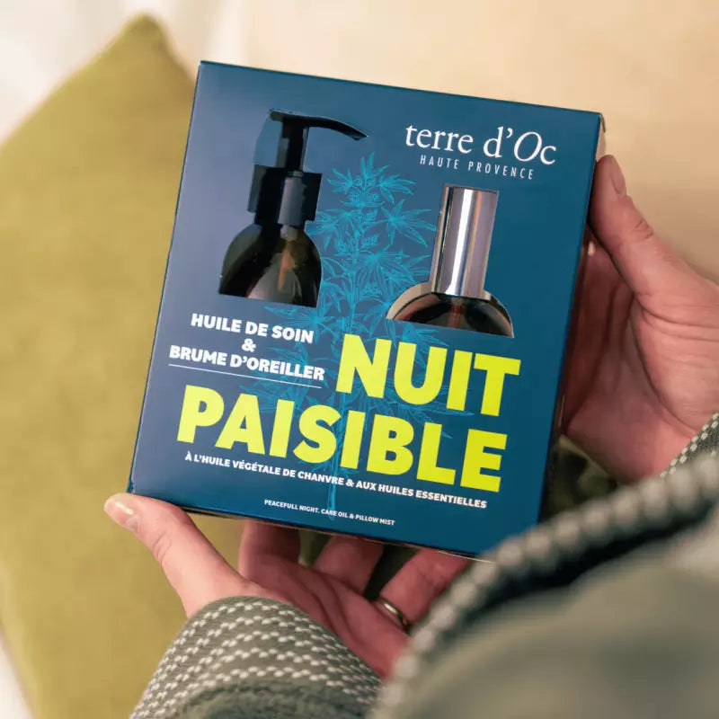 Coffret Rituel Nuit Paisible Huile de Massage et Brume d'oreiller