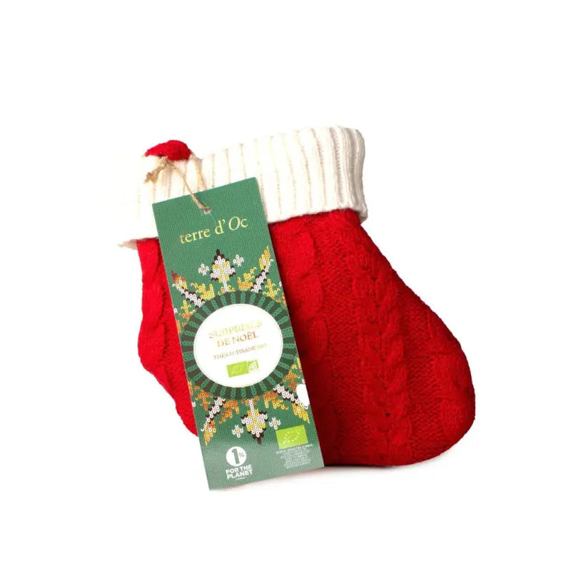 Chaussette surprise de Noël - 6 sachets de thés et tisanes bio