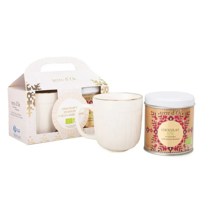 Chocolat bio en poudre & mug - Duo de Noël