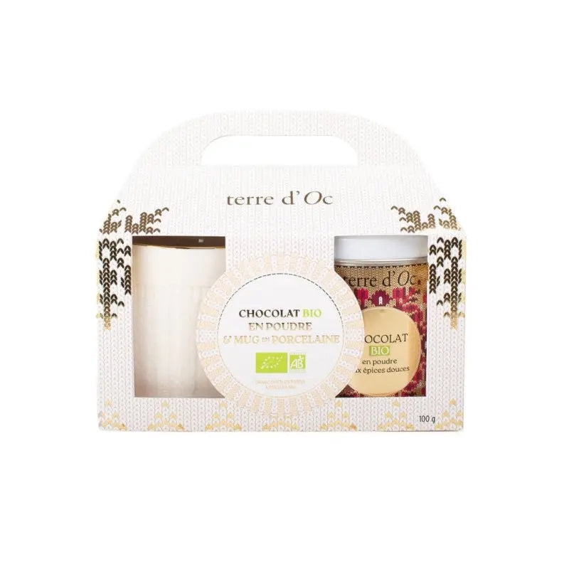 Chocolat bio en poudre & mug - Duo de Noël