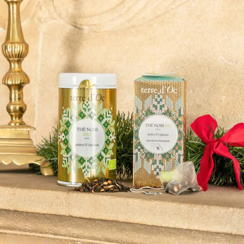 Thé noir bio de Noël - Poire & épices