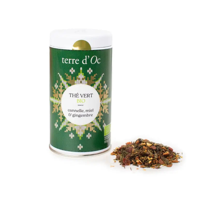 Thé vert bio de Noël - Cannelle miel & gingembre