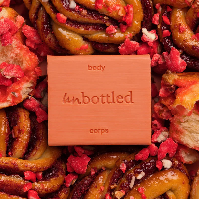 Bottle-free shower gel - Brioche and pink praline