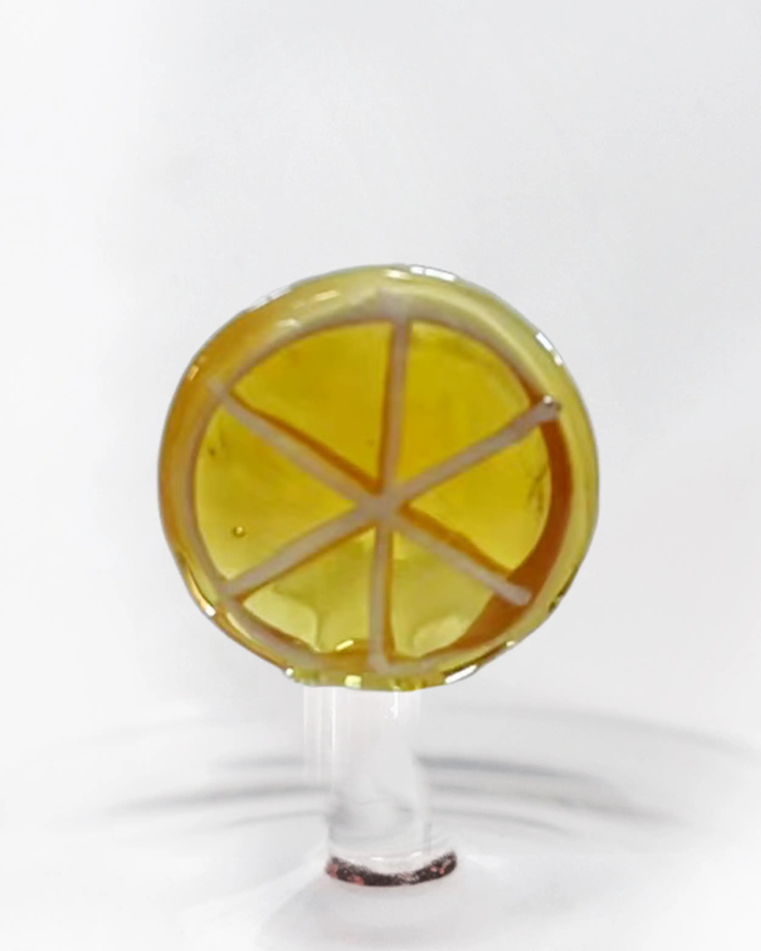 Gobelet en Verre Soufflé avec Décor - Orange