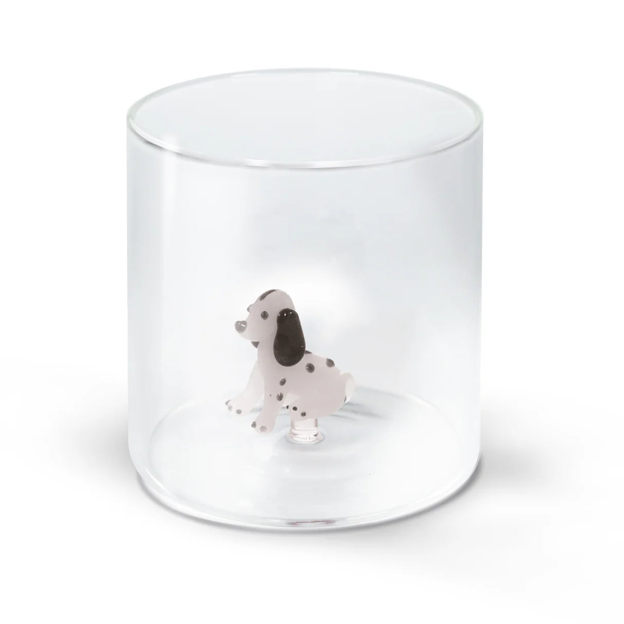 Gobelet en Verre Soufflé avec Décor - Chien Setter