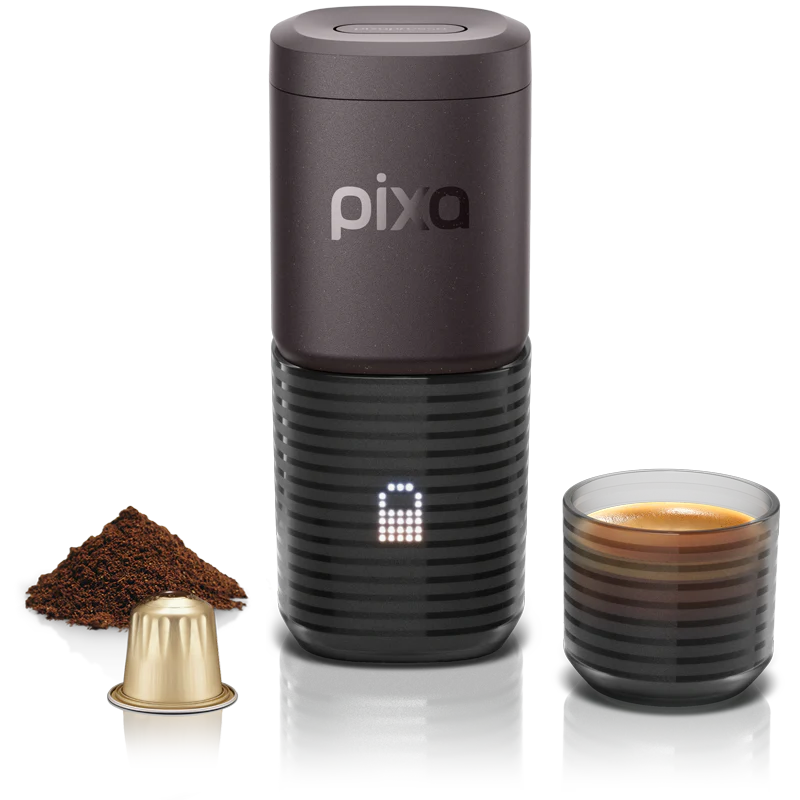 Pixapresso Dark Burgundy Portable Espresso Machine