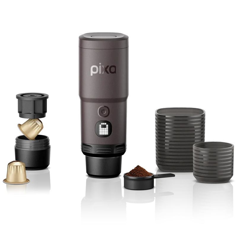 Pixapresso Dark Burgundy Portable Espresso Machine