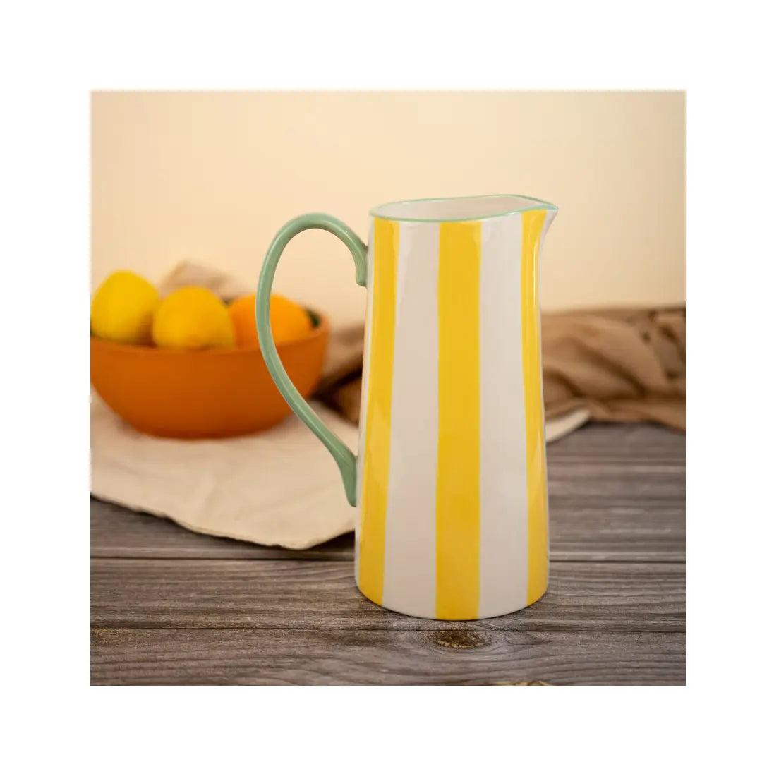 Carafe en grès colorée Jaune - 1.3 L
