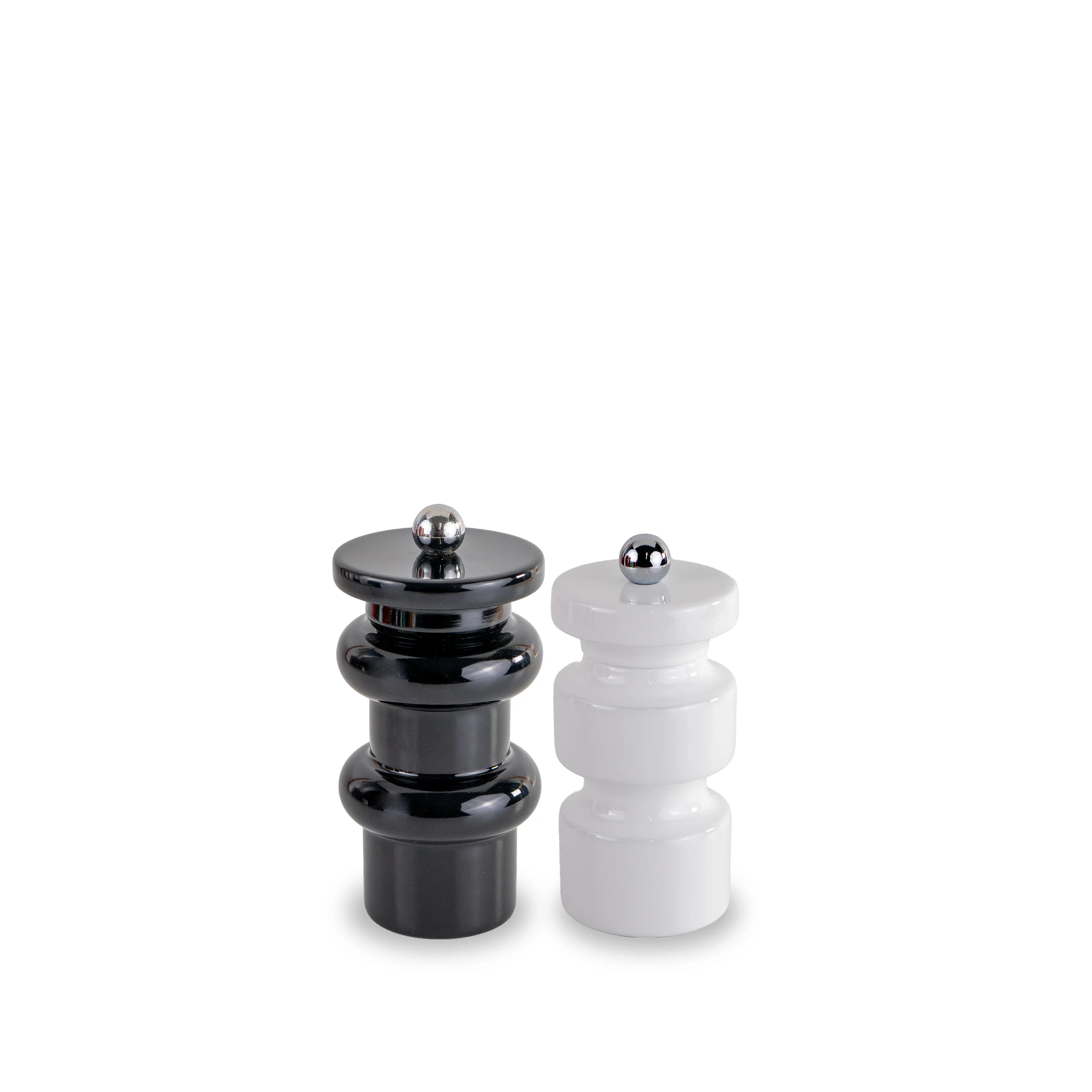 Wooden Pepper and Salt Mills - Black and White