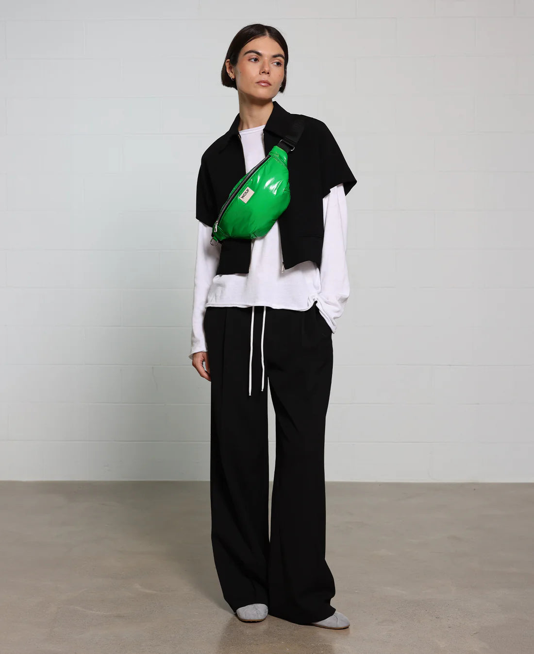 Sac Banane Glossy - Basil